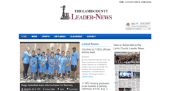 Desktop Screenshot of lambcountyleadernews.com