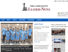 Tablet Screenshot of lambcountyleadernews.com